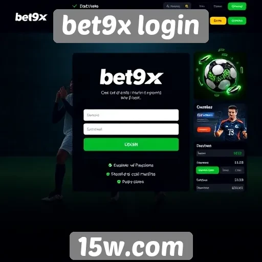 navegação intuitiva destaca a plataforma bet9x login